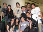The group of us at Hong Kong trainstation heading to the airport the next day